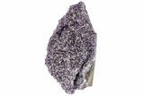 Free-Standing, Amethyst Custer Covered In Silvery Quartz #197849-3